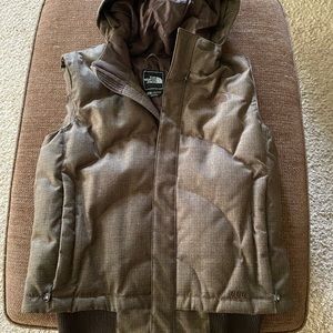 Brown Womens Northface Vest Medium EUC